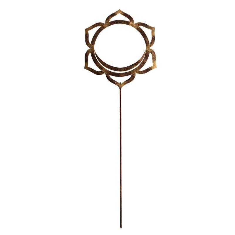 Chakra Symbol Garden and Planter Metal Stake - Creativity